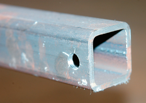Pre - drilled saftey chain hole