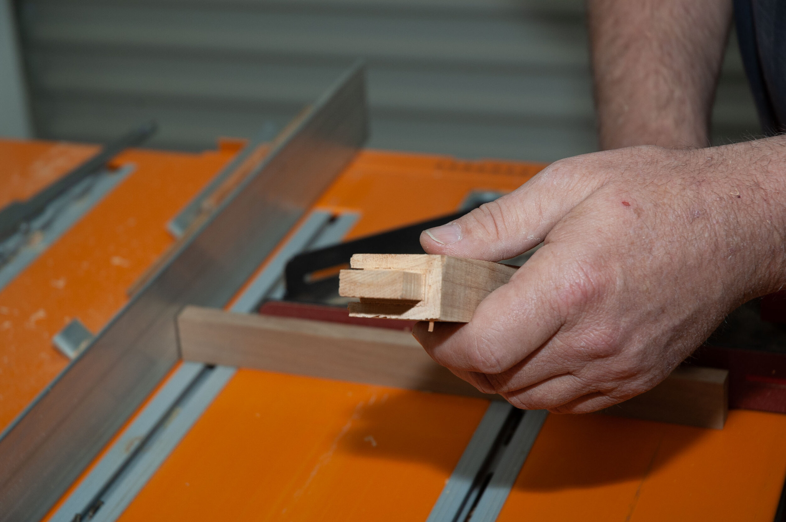 Tenon cut on the table saw