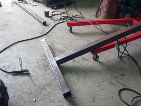 T-Bar welded on square