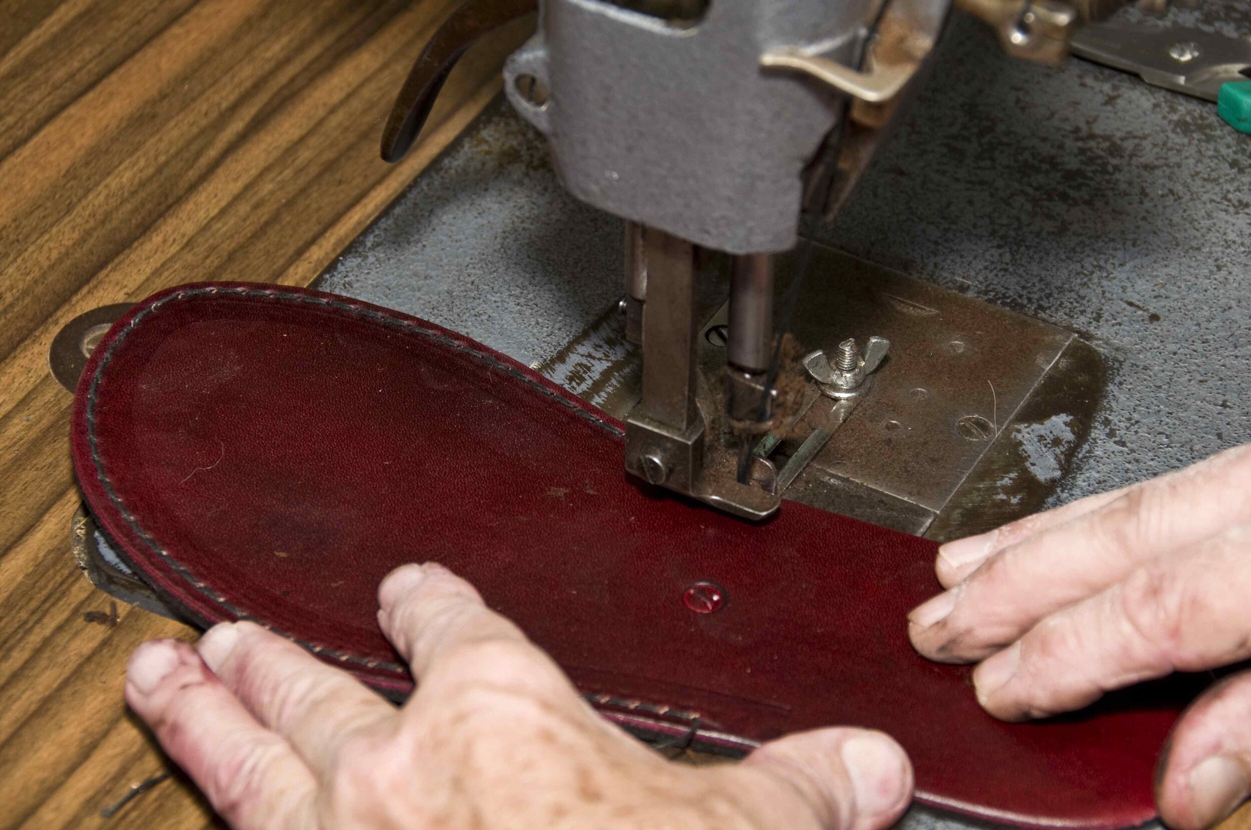 Stitching the sole