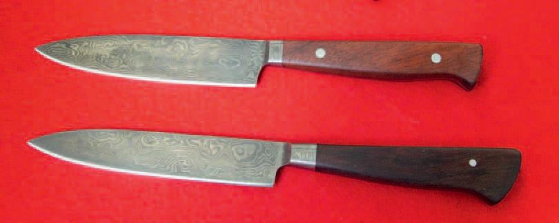 Examples of knives that Shane has made