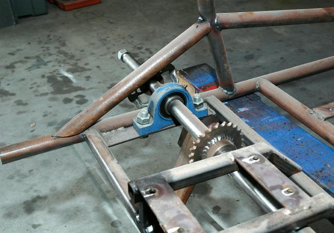 The drive gear with bearing in place.