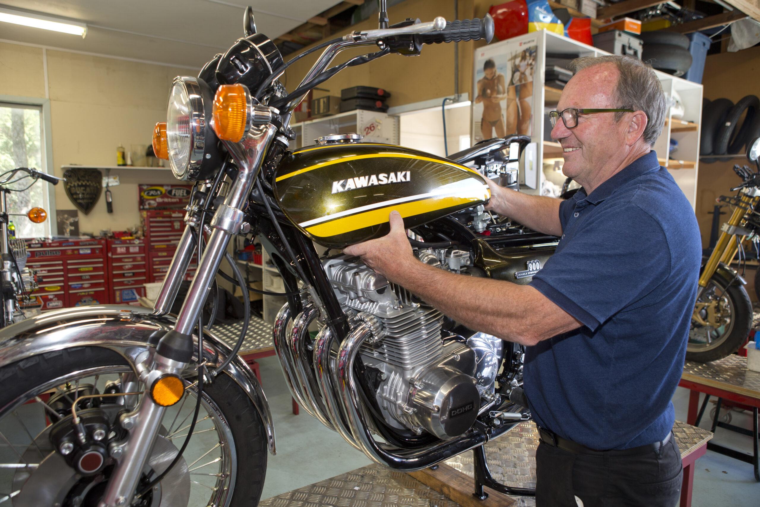 Hot stuff: A Honda CBX 750 built by a firefighter